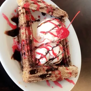 Churro sundae