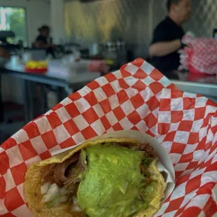 Taco de Asada, con todo! Mouth watering good!