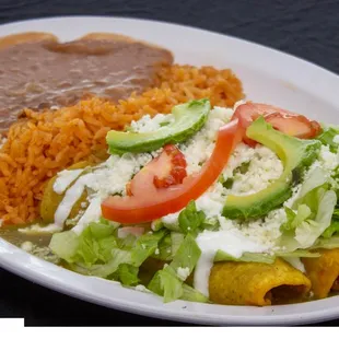 Enchiladas Verdes Plate