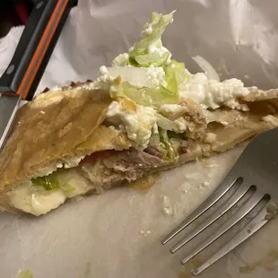 I ordered a Mexican quesadilla &amp; it did not disappoint. Make sure to try it!