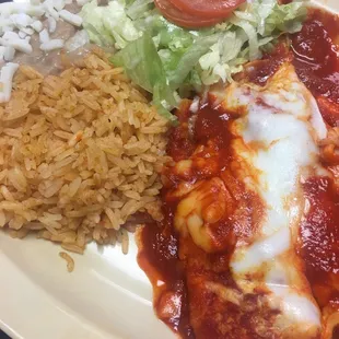 Cheese enchiladas