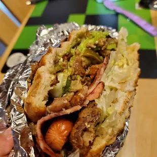 There is a hotdog in it!