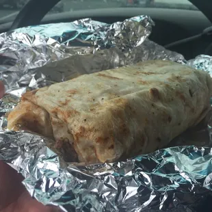 Look at this monster steak burrito. $6 can&apos;t beat it.