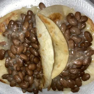 Awful. This is what their bean and cheese tacos look like....