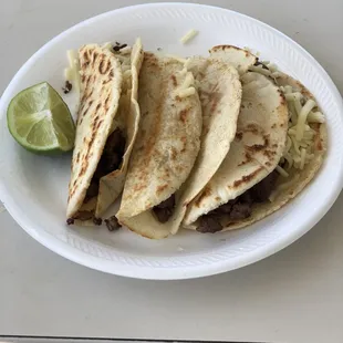 Asada, meat and cheese