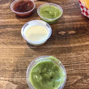 Lots of salsa choices!