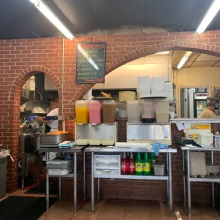 the interior of a restaurant