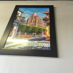 Beautiful Mexico artwork from latino artists on wall