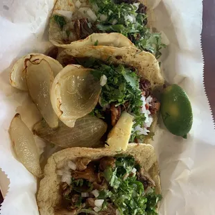 Tacos with handmade tortillas!