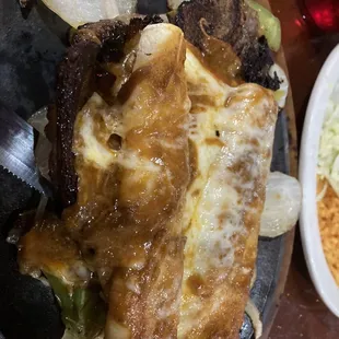 T-bone steak and cheese enchiladas #44