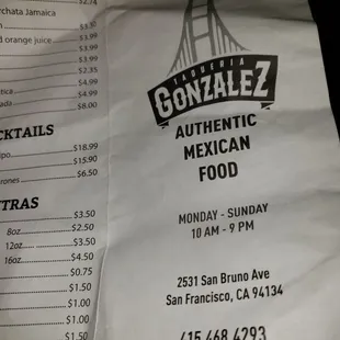 Dont expect truthful menu ingredients