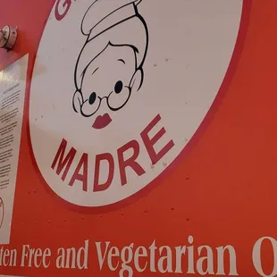 a close up of the sign