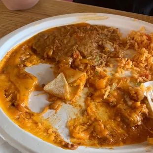 Enchiladas not cooked all the way.