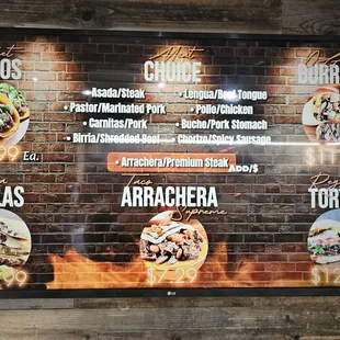 Menu #1 (as of November 2023)