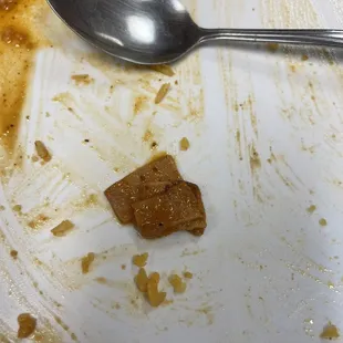 The ham they forgot to pick out when "remaking" my plate.