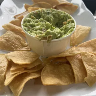 Chips and guacamole (the app includes chips)