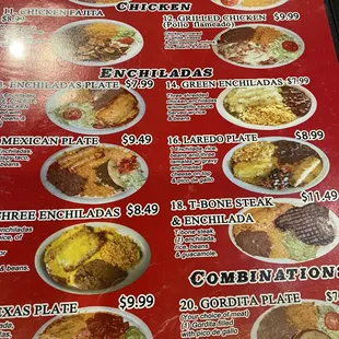 menu, crepes