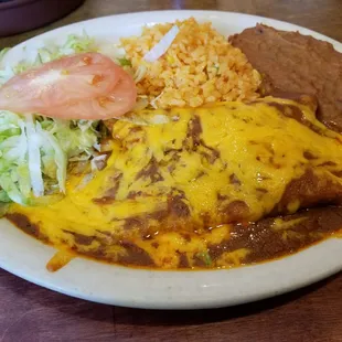 #4 lunch plate - cheese enchiladas $6.99