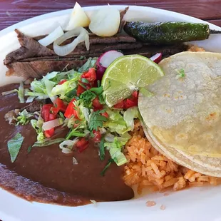 Carne Asada plate