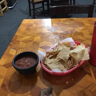 The starter, salsa is  yum the staff is friendly