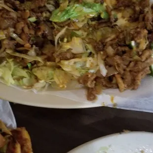 Over seasoned and undercooked pastor