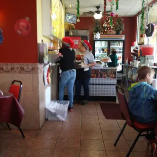 people in a restaurant