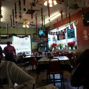 Inside the restaurant