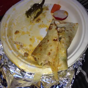 Greasy quesadilla :(