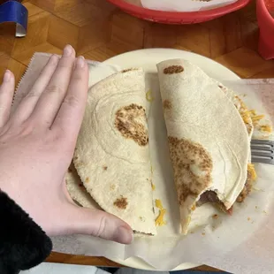 Carne Guisada Taco &amp; a Bean &amp; Cheese taco