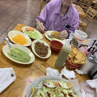 Crispy Beef Tacos (deconstructed) &amp; Beef Chalupas Compuestas!