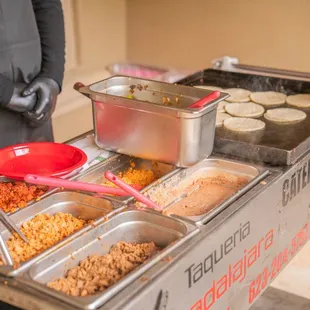 Delicious taco cart.  Pedro was awesome