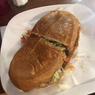 Barbacoa Torta with avocado