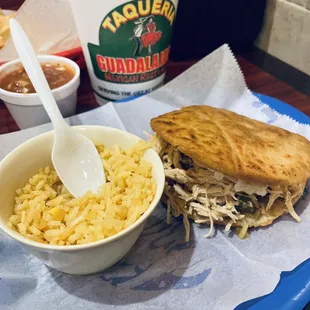  sandwich and macaroni and cheese