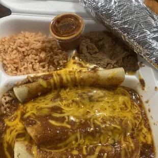 Cheese enchiladas