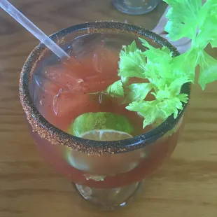 A Dos XX Michelada. Very good