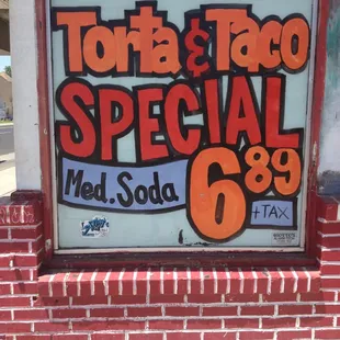 What a deal! The torta is not small either .