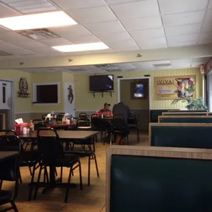 Seats in the restaurant