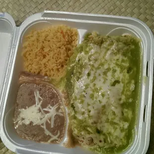 The beef burrito suizo. So delicious and filling!