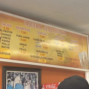 Updated version of the menu