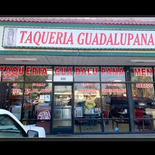 the front of a restaurant