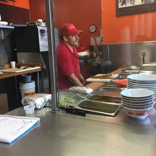 Torta de asada in the making