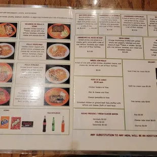 the menu