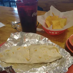 Steak burrito
