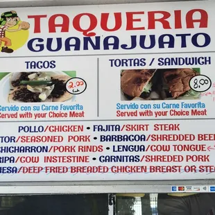 Higher prices for tripe and tongue.   Milanesa removed.