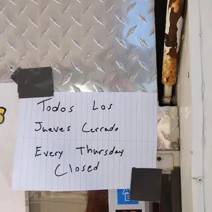 Now closed on Thursdays but I can't get Yelp to update business hours.