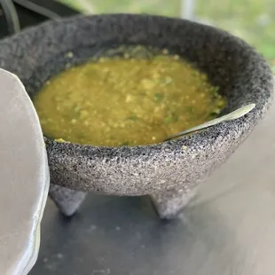 a bowl of guacamole