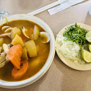 Seafood Caldo de Res Soup