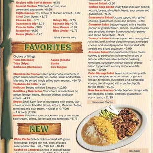 Taqueria Guerrero Menu - Page 1