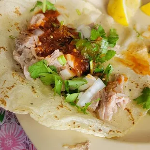 Taco de carnitas