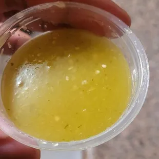 Their &quot;green sauce&quot; was borderline yellow and watery. And tasteless.